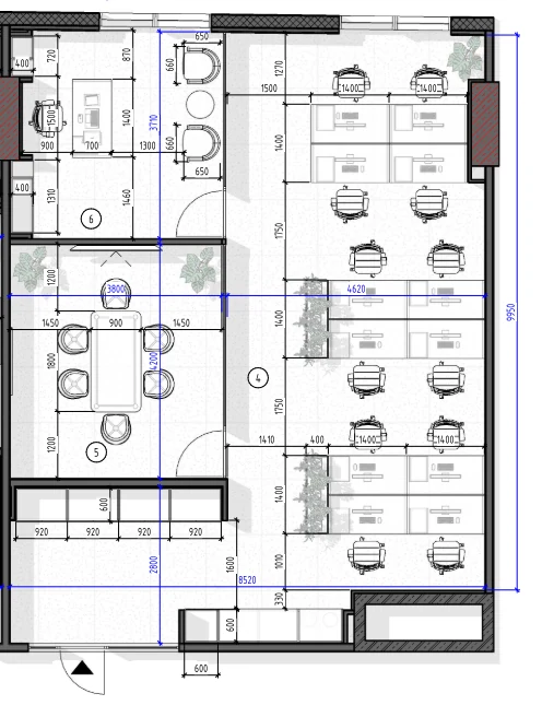 Планировка — 198 м²